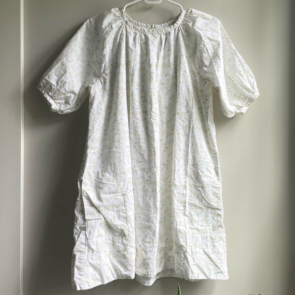 Lake Poplin Gathered Sleeve Dress Spring Vine Size S Cotton Julia Berolzheimer